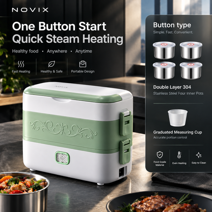 Electric Lunch Box Portable Heated Food Container